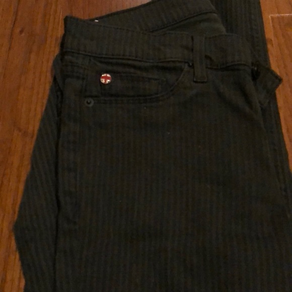 Hudson Black pinstripe skinny jeans - Picture 4 of 6